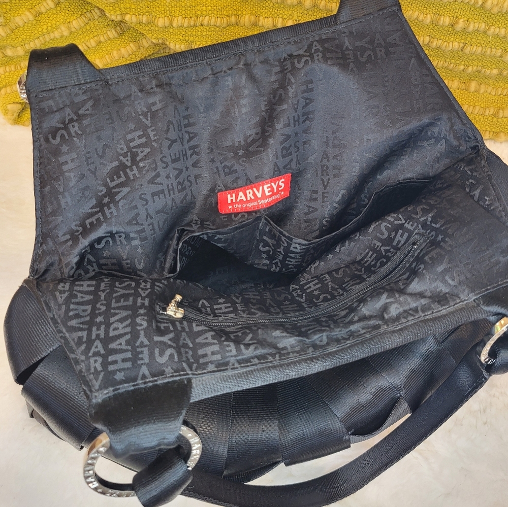 Harvey' s Seatbelt Shoulder Bag Large Black Stella - Picture 9 of 14